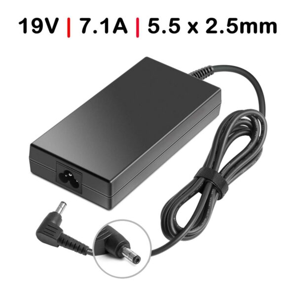 Carregador para Portátil Acer Aspire 135W (19V 7.1A) 5.5x2.5mm - Compatível com Séries Aspire, V Nitro, Extensa, Travelmate e Mais