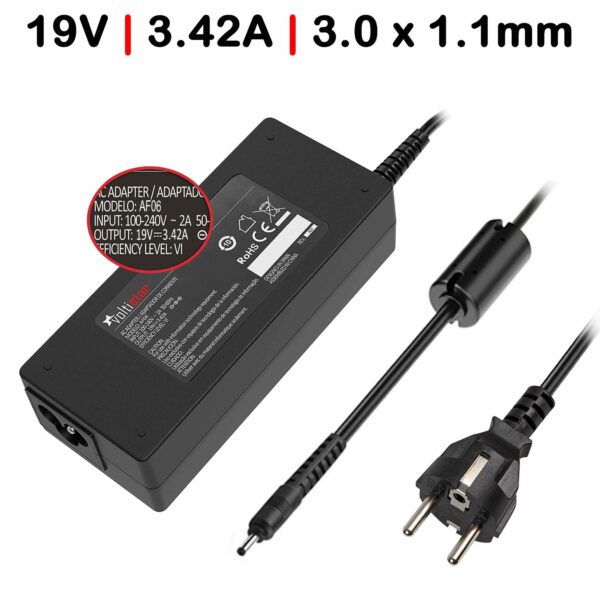 Carregador Portátil Acer TravelMate Spin B118 B3 Series 19V 3.42A (65W) Conector 3.0x1.1mm