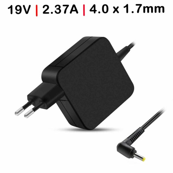 Carregador Portátil Toshiba Thrive 10 7 AT105 Satellite U925T Chromebook 2 CB30 CB35 - 19V 2.37A 4.0x1.7mm