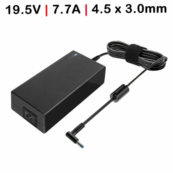 Carregador Portátil Gaming HP Omen 15-AX 15-CE Series 19.5V 7.7A 150W - Conector 4.5x3.0mm