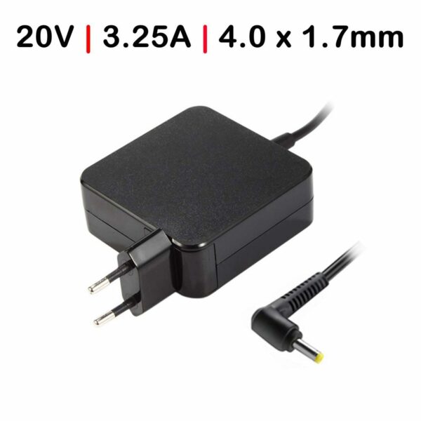 Carregador Portátil Lenovo IdeaPad 20V 3.25A (65W) 4.0x1.7mm - Séries 100, 110, 120, 310, 320, 330, 510, 520, 530, S130, S145, S340
