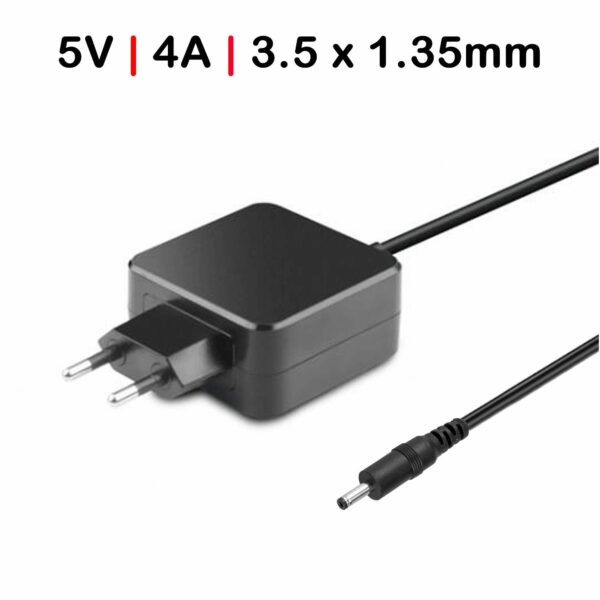 Carregador para Portátil Lenovo Miix 300 310 320 325 Ideapad 100S 5V 4A 20W Conector 3.5x1.35mm