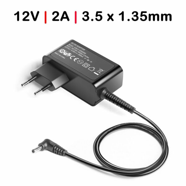 Carregador para Portátil Medion Akoya 12V 2A 24W 3.5x1.35mm - Compatível com Múltiplos Modelos