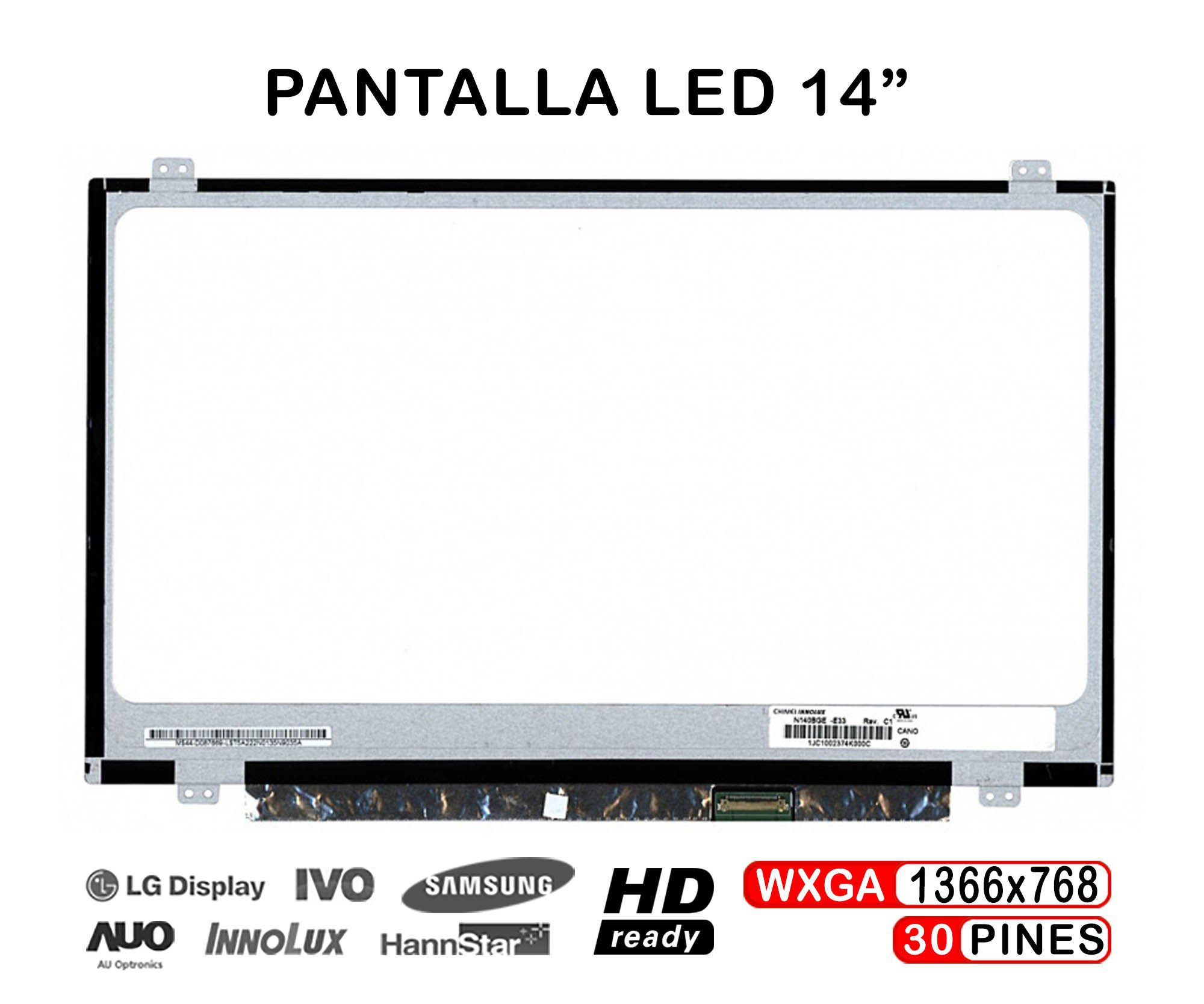 Ecrã LED 14" WXGA (1366x768) 30 Pinos para Portátil HP EliteBook 840 G3 Series