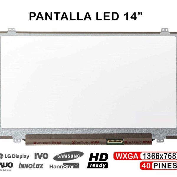 Ecrã LED 14" WXGA (1366x768) 40 Pinos para Portátil Lenovo ThinkPad T430S