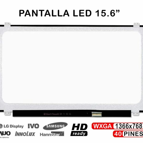 Ecrã LED 15.6" WXGA (1366x768) 40 Pinos para Portátil Sony VAIO SVE151 Series