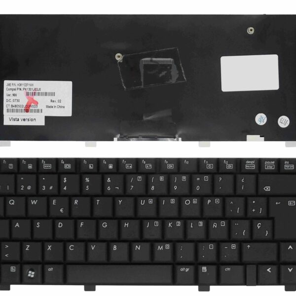 Teclado Portátil HP Compaq 510 511 515 516 610 615 - PK1301J03J0 Espanhol Preto