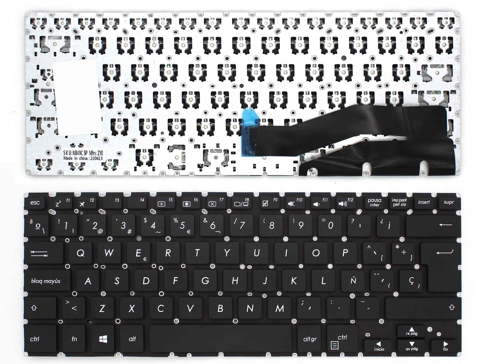 Teclado para Portátil ASUS VivoBook Flip 14 TP410 TP410U TP410UA TP410UF TP410UR TP401