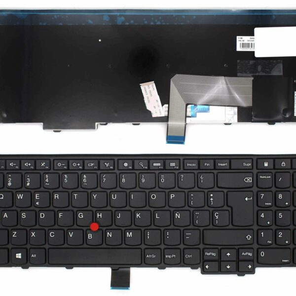 Teclado para Portátil Lenovo ThinkPad E545 E540 E531 T540 W540 L540 Series Preto Espanhol com Pointer