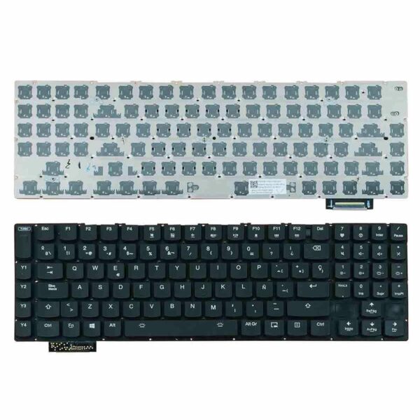 Teclado Gaming Retroiluminado para Portátil Lenovo IdeaPad Y900 Y910 Y920 Series Preto Sem Estrutura