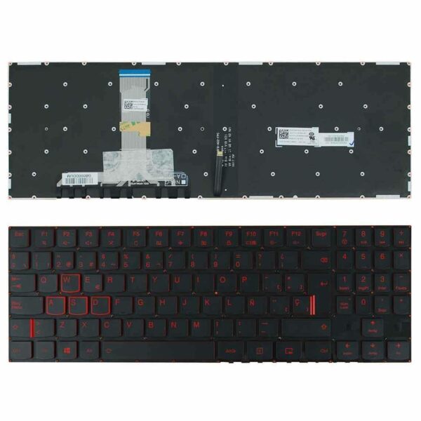 Teclado Retroiluminado Vermelho para Portátil Lenovo Legion Y530 Y530-15ICH Y7000P-1060