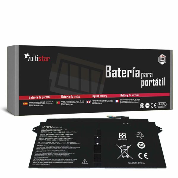 Bateria de Substituição para Portátil Acer Aspire S7-391 Ultrabook 13.3" (AP12F3J)