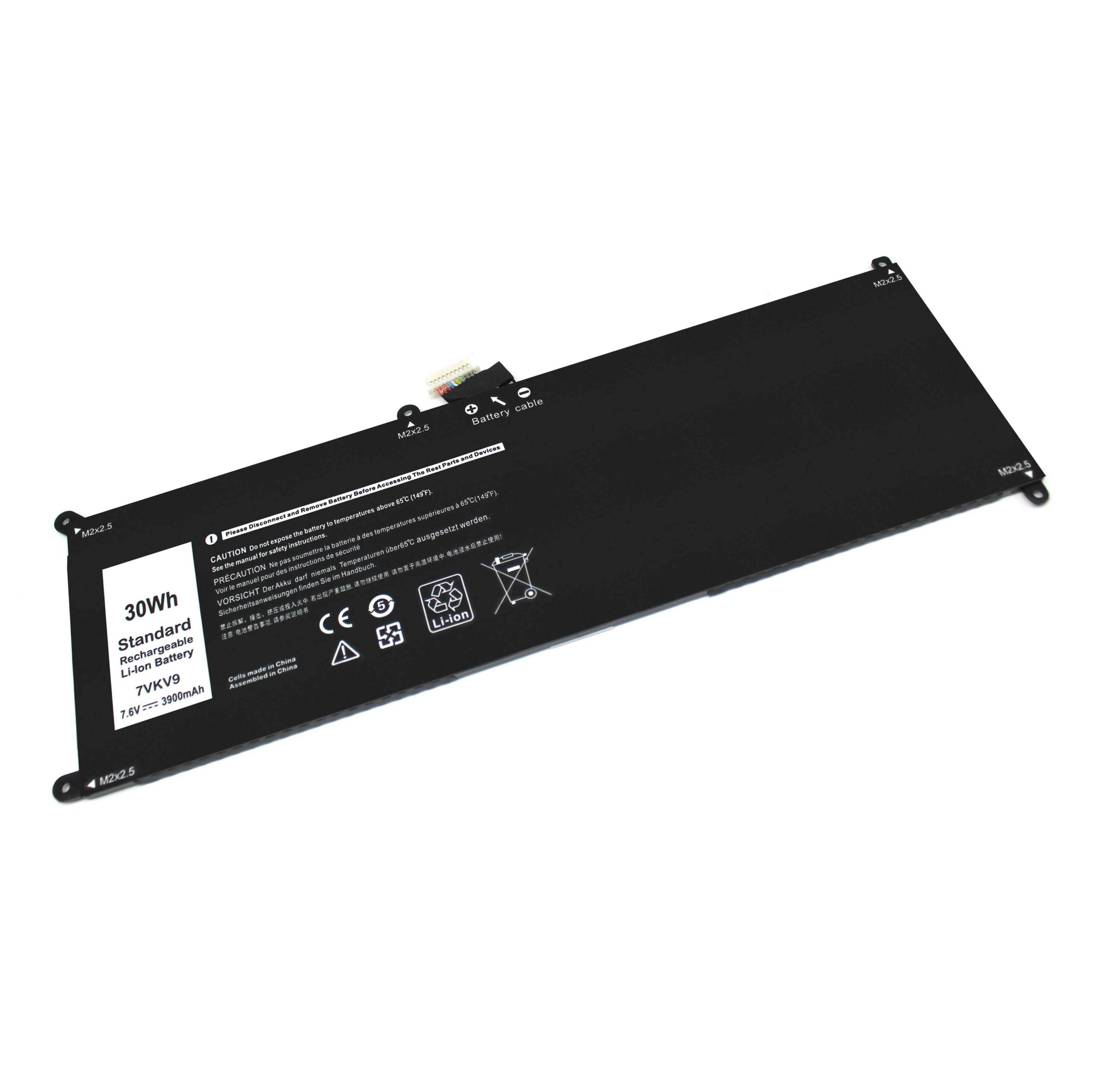 Bateria para Portátil Dell Latitude 12 7275, XPS 12 9250 - 7.6V 3900mAh - 07VKV9 T02H - Image 3