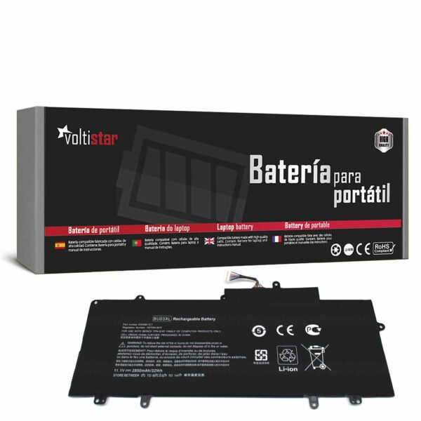 Bateria para Portátil HP Chromebook 14 G4 Series (14-AK010NR, 14-AK013DX) - P/N 816609-005, BU03XL