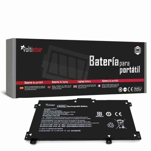 Bateria para Portátil HP LK03XL LKO3XL 916368-421 Envy X360 15-BP 15-BQ 15-CP 17-AE 17-BW Series