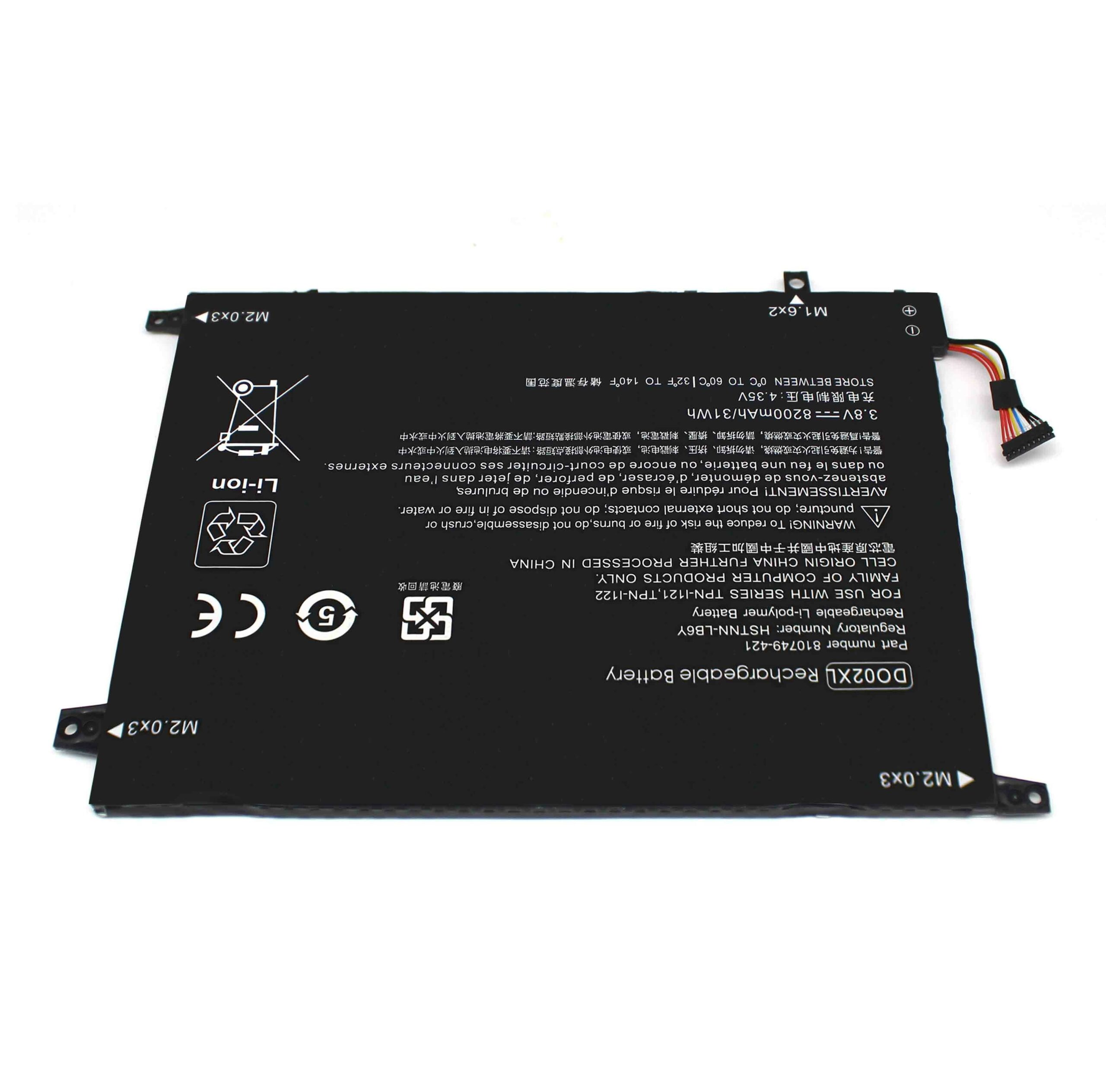 Bateria para Portátil HP Pavilion X2 10 Series - Compatível com DO02XL, 810749-421, HSTNN-LB6Y, TPN-I121, TPN-I122 - Image 2
