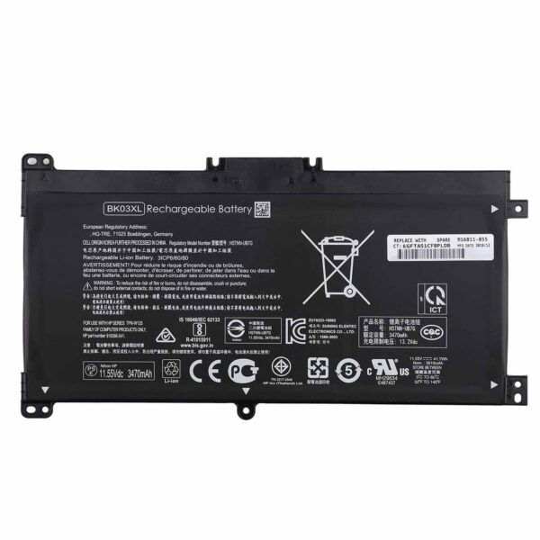 Bateria para Portátil HP Pavilion X360 14-BA Series BK03XL HSTNN-LB7S 916811-855