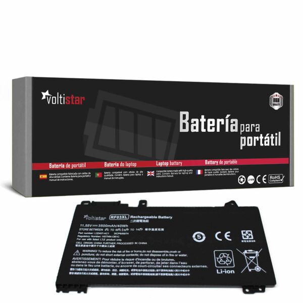 Bateria para Portátil HP ProBook 455 G7 450 G7 RF03XL L84354-005 - 11.55V 3500mAh