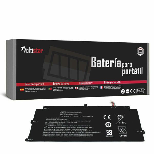 Bateria para Portátil HP Spectre 12 Series AH04XL AH04041XL 902500-855 7.6V 5000mAh