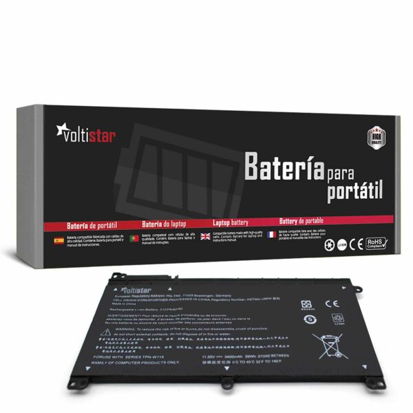 Bateria para Portátil HP Stream 14-AX, 14-CB, 14-DS, Pavilion X360 13-U, ProBook x360 11 G1/G2 EE - Compatível com HSTNN-UB6W, BI03XL, 844203-855