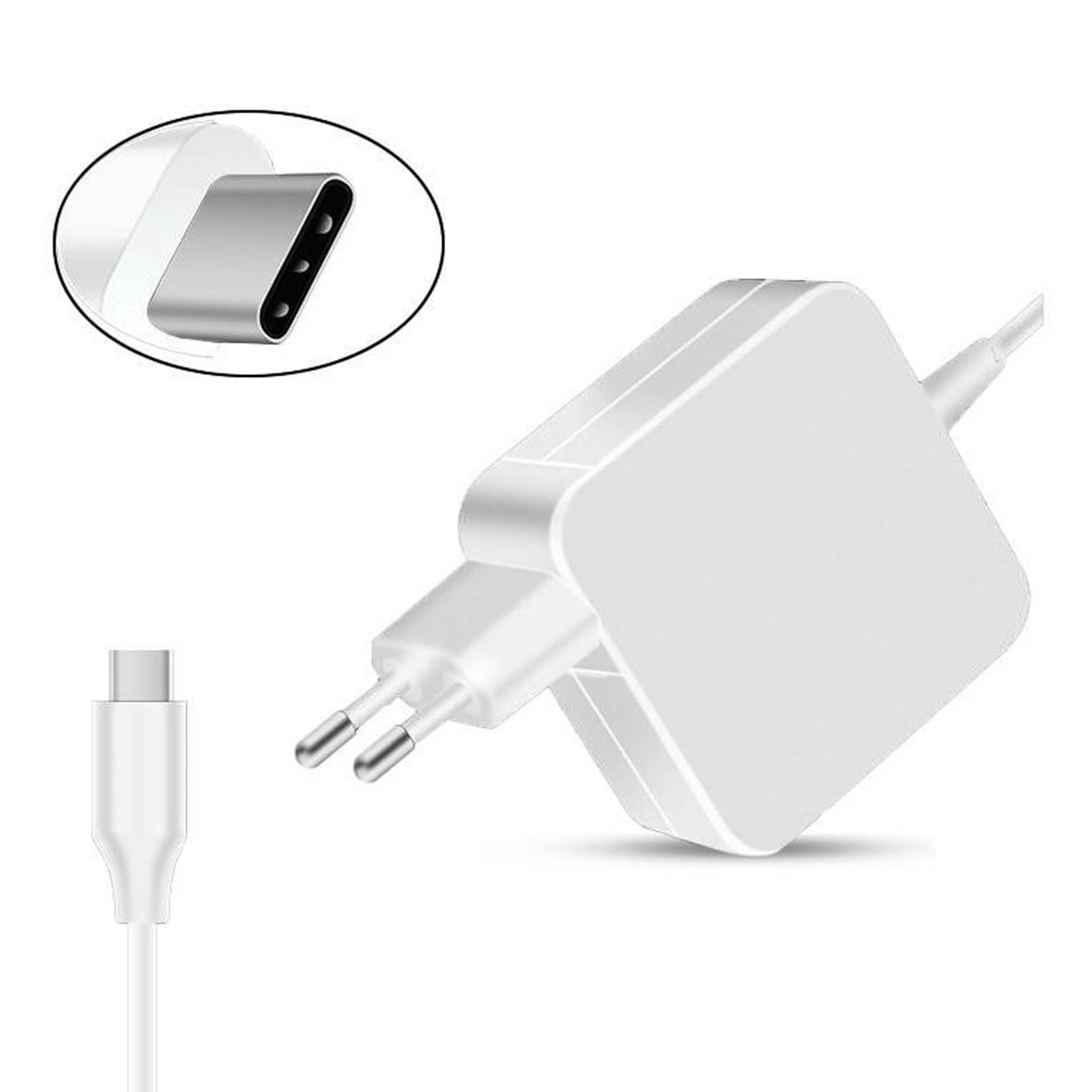 Carregador USB-C 96W Branco para Portátil Apple MacBook e iPad Pro - Green Computer