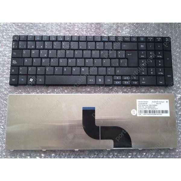 Teclado para Portátil Acer Aspire E1-570 E1-571 E1-571G Espanhol com Moldura