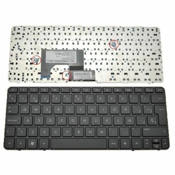 Teclado Espanhol Preto Com Moldura para Portátil HP Mini 110-4000, 110-4100, 110-4200, 110-4300 Series e HP Mini 200-4200 Series - Green Computer