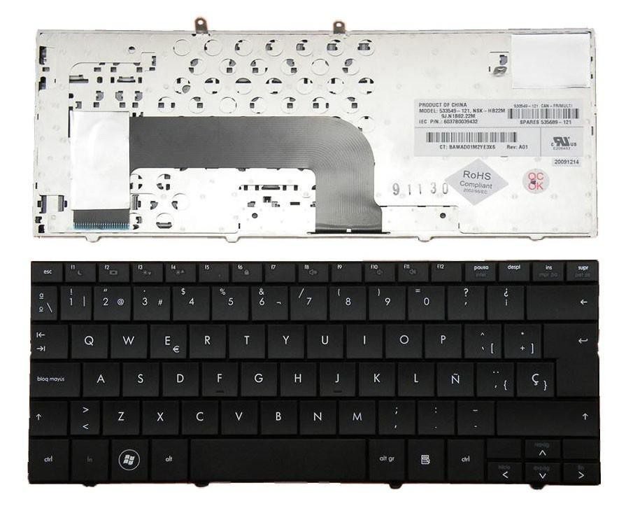 Teclado para Portátil HP Mini CQ10-100SS - Espanhol, Preto