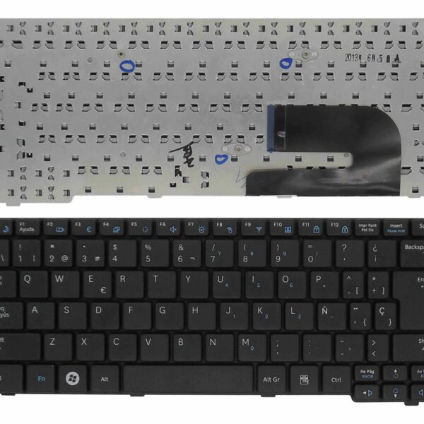 Teclado para Portátil Samsung NP-N120 NP-N128 NP-N140 NP-N145 NP-N148 NP-N150 NP-N310 - Espanhol Preto