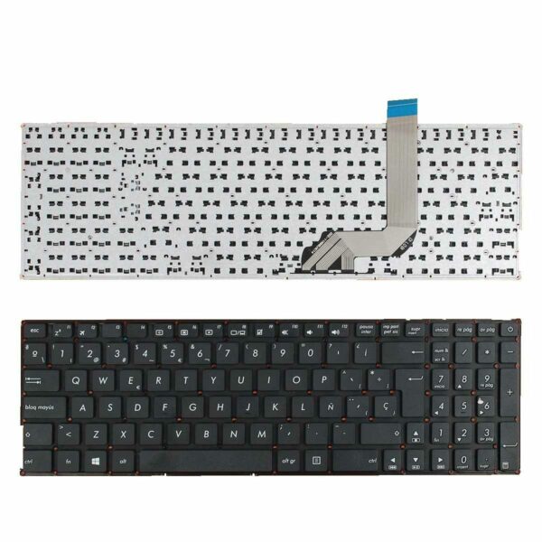 Teclado para Portátil Asus A542 Series - Espanhol Preto Sem Moldura