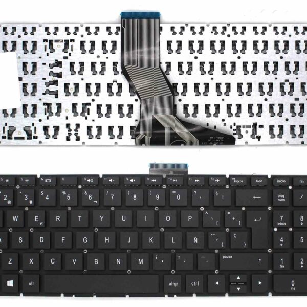 Teclado para Portátil HP 15Q-BD 17G-BR 250 G6 255 G6 (Layout Espanhol, Enter Grande) - Preto