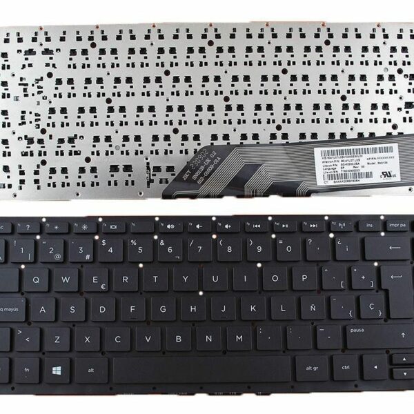 Teclado Portátil HP Pavilion X2 13-P Split 13 Series Espanhol Preto - Compatível com 735645-071 743233-071