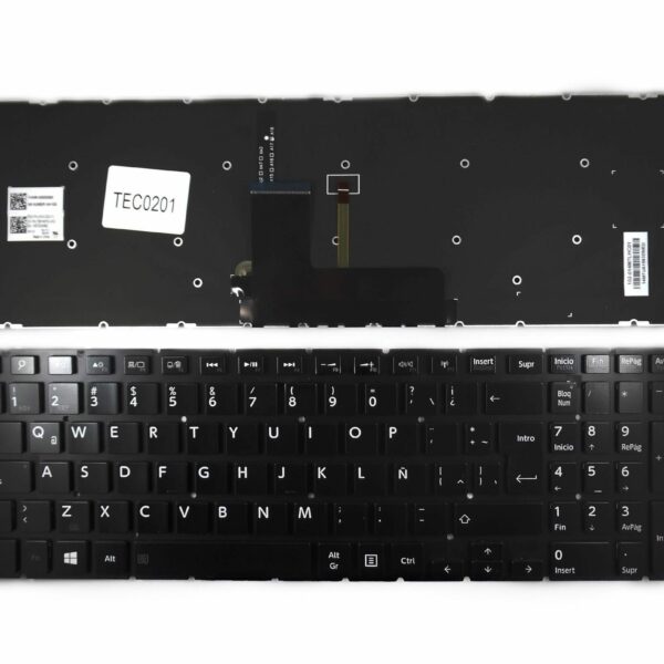 Teclado Retroiluminado para Portátil Toshiba Satellite L50-B L50D-B 0KN0-DQ3LA12