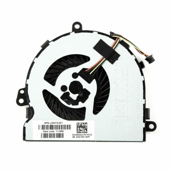 Ventoinha CPU para Portátil HP 15-DA/DB/DR, 250/255/256 G7 Series - SPS-L20474-001