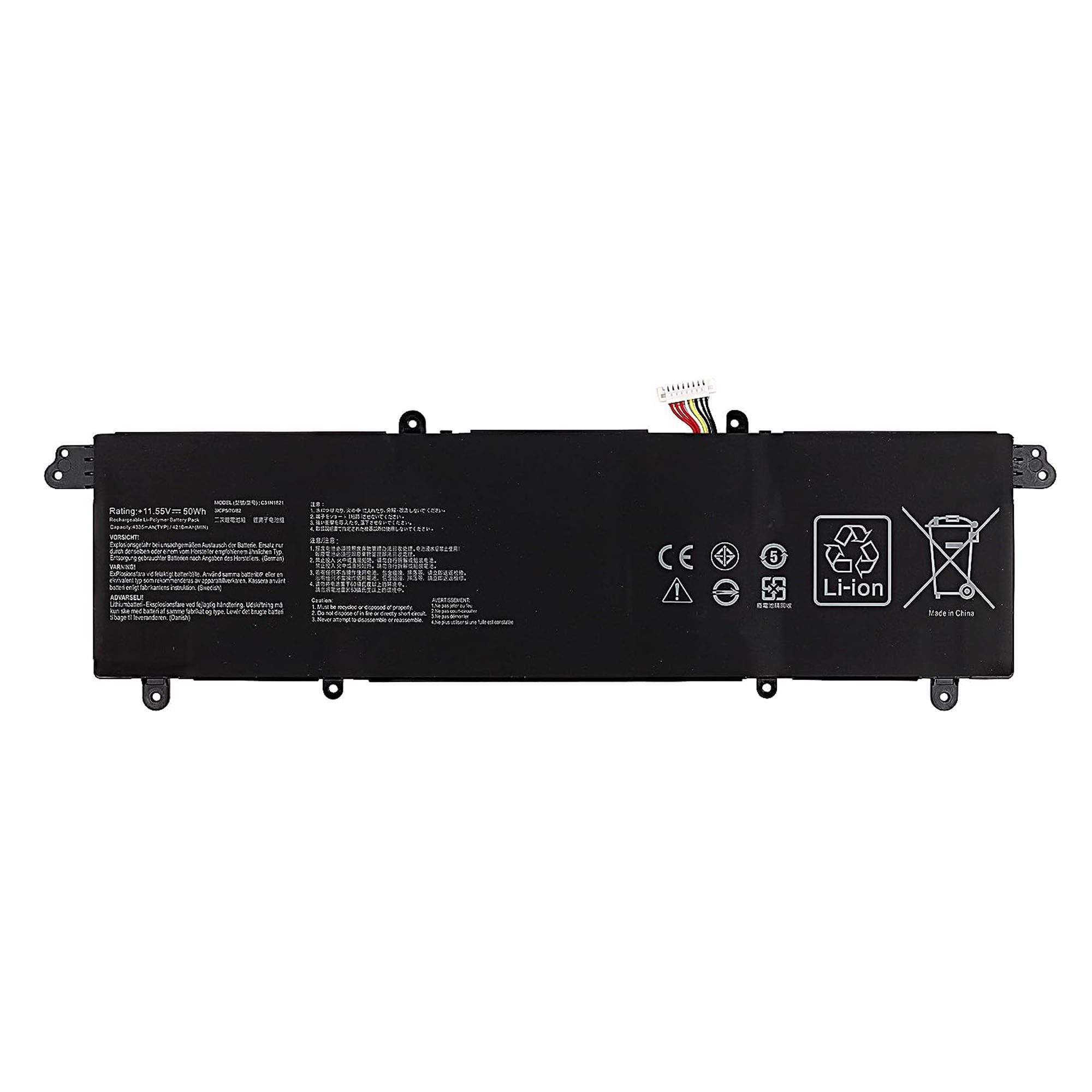 Bateria para Portátil Asus ZenBook S13 UX392, UX392FA, UX392FN - C31N1821, 0B200-03210100