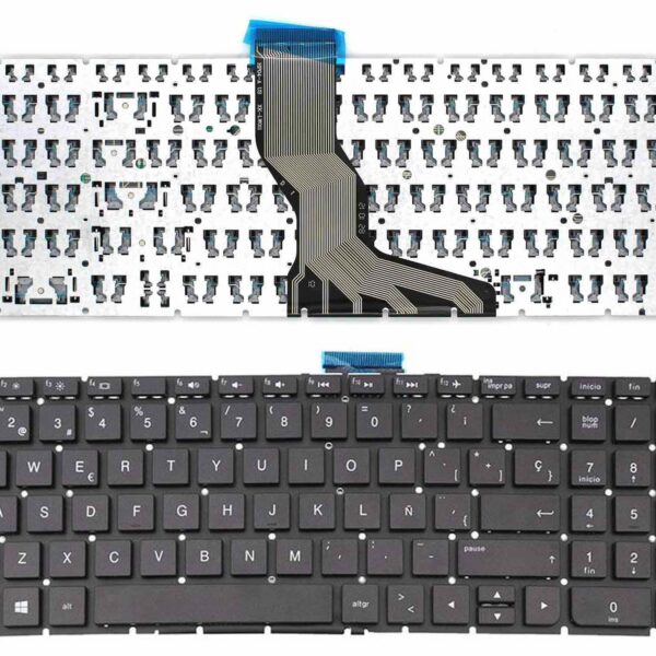 Teclado para Portátil HP Pavilion 250 G6, 255 G6, 256 G6, 258 G6 e HP 250 G6 Series - Espanhol (Intro Pequeno)