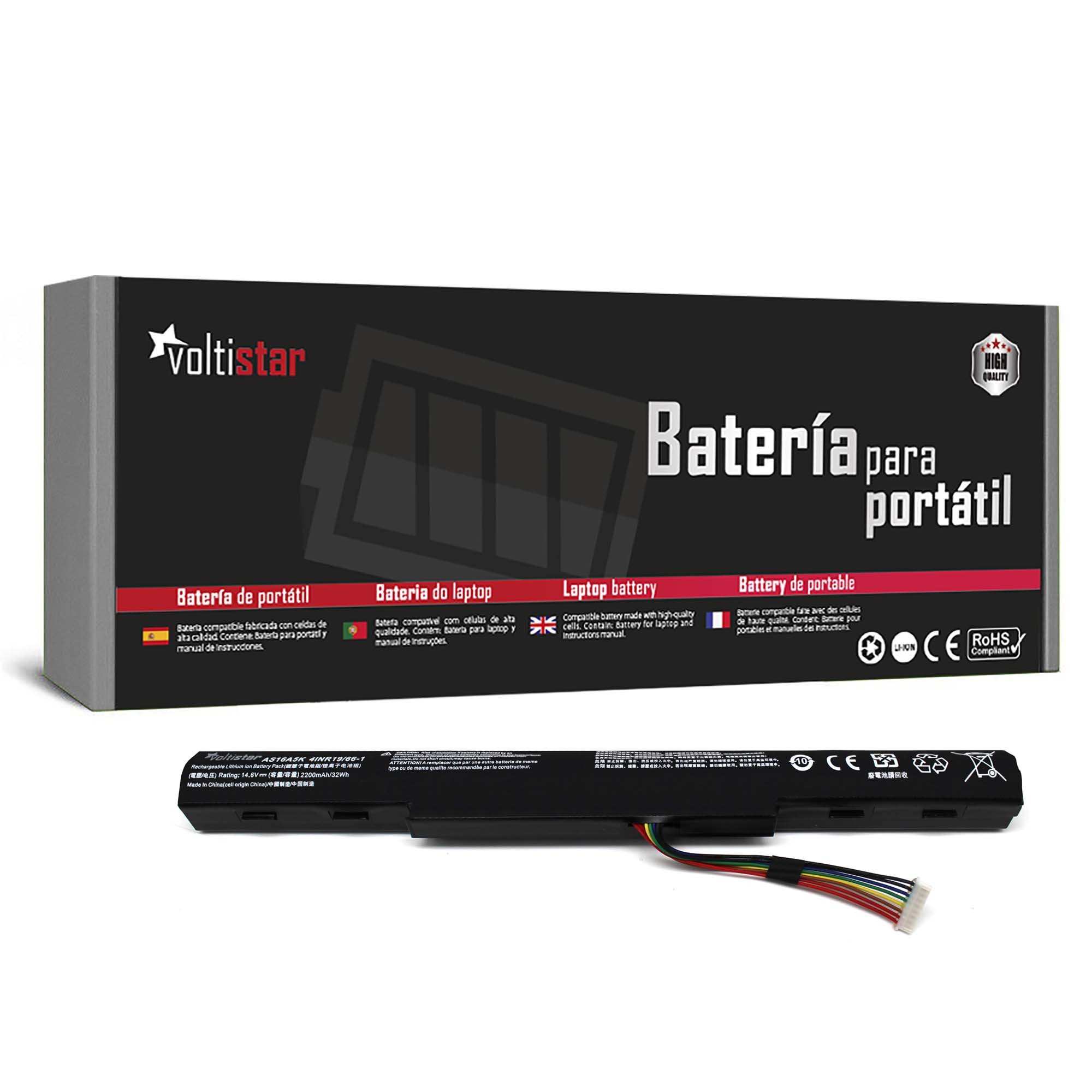 Bateria para Portátil Acer AS16A5K AS16A7K AS16A8K - 14,6V 2200mAh