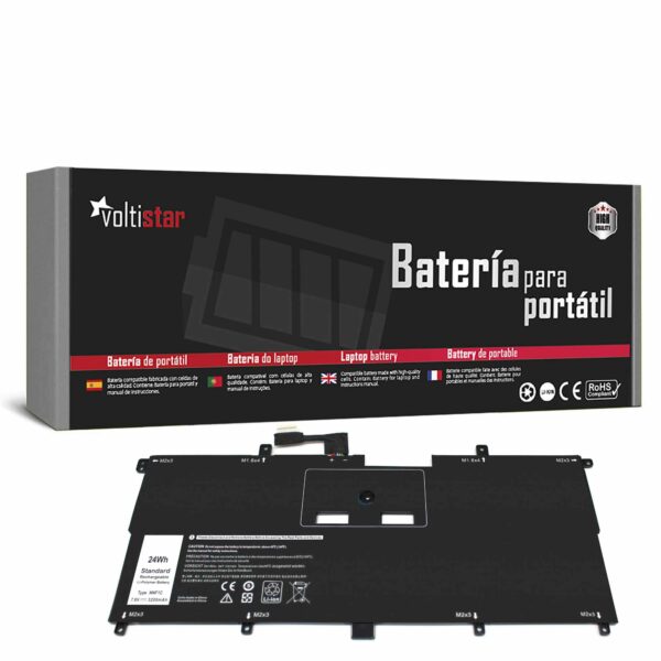 Bateria para Portátil Dell XPS 13 9365 Series NNF1C HMPFH 7.6V 30Wh