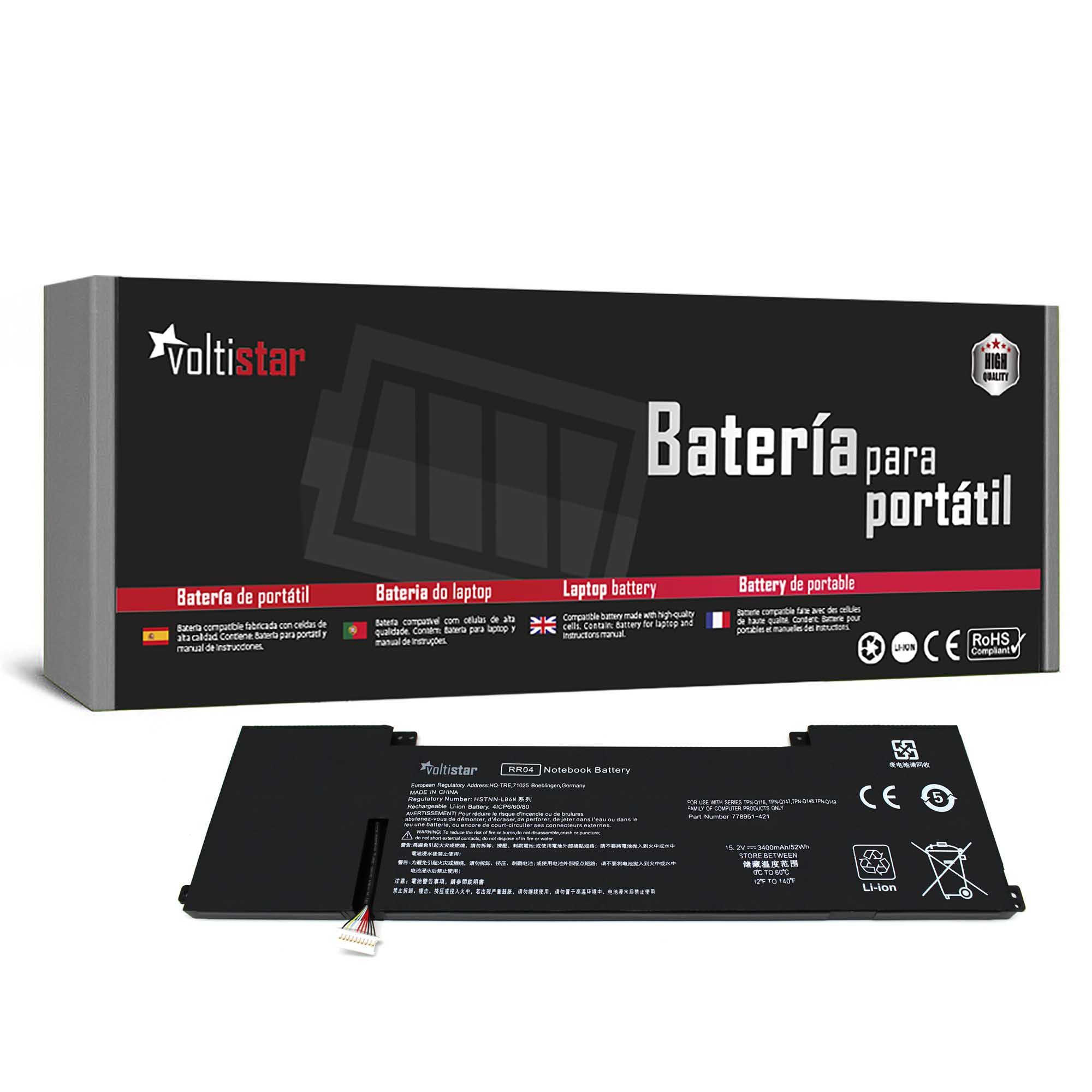 Bateria para Portátil HP Omen 15 Series RR04 RR04XL 778951-421 HSTNN-LB6N
