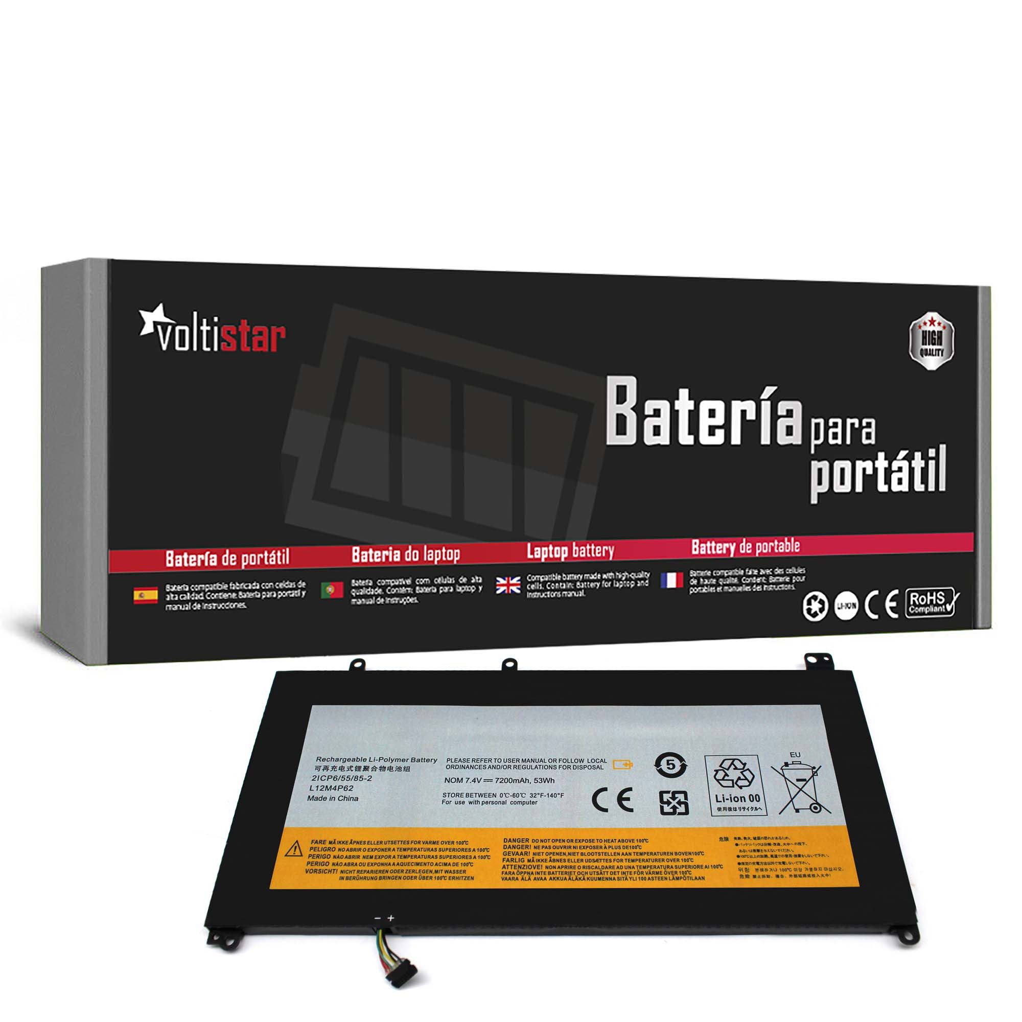 Bateria para Portátil Lenovo IdeaPad U430 U530 Tátil - L12M4P62 L12L4P62