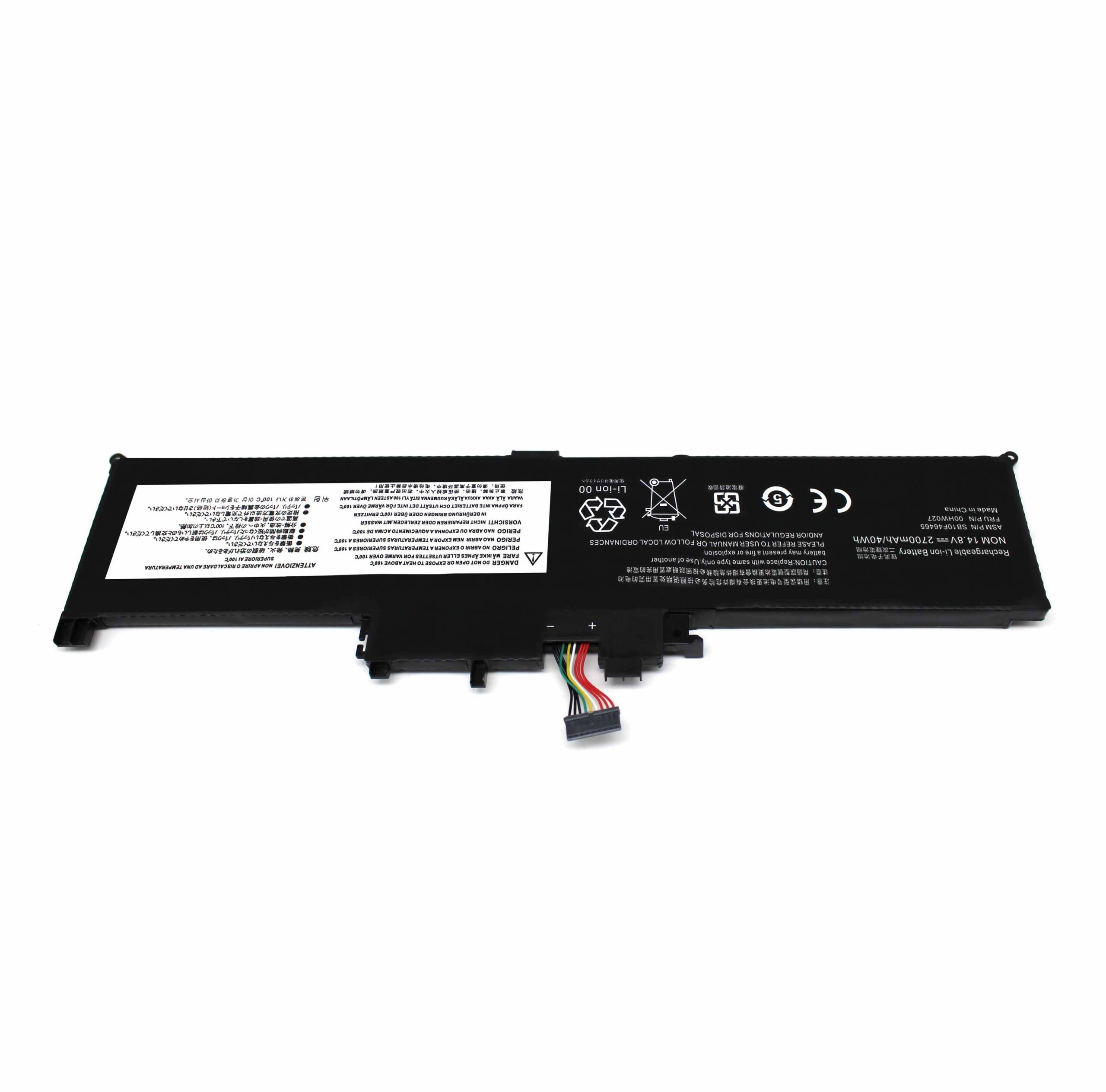 Bateria para Portátil Lenovo ThinkPad Yoga 260 X260 370 X380 Series - 14.8V 2700mAh - P/N: 00HW027 00HW026 01AV432 01AV433 - Image 2