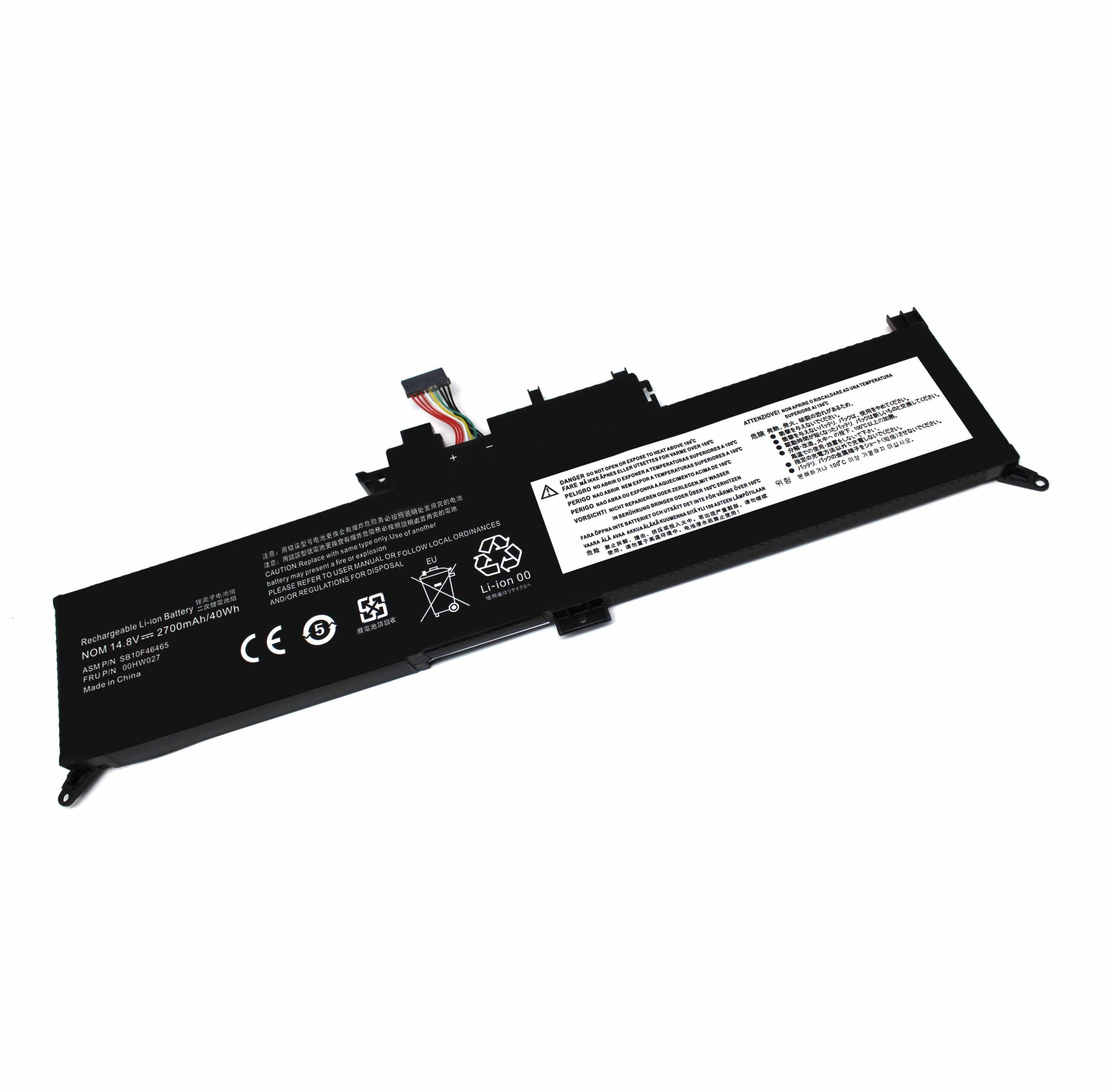 Bateria para Portátil Lenovo ThinkPad Yoga 260 X260 370 X380 Series - 14.8V 2700mAh - P/N: 00HW027 00HW026 01AV432 01AV433 - Image 3