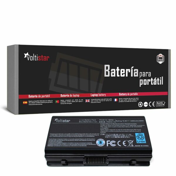 Bateria para Portátil Toshiba Satellite Pro L40 L45 Series - P/N: PA3615U-1BRM PABAS115 PA3615U-1BRS