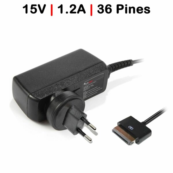 Carregador Portátil ASUS 15V 1.2A 18W 36 Pinos para VivoTab RT TF600 TF600T TF810C Transformer PAD TF701T