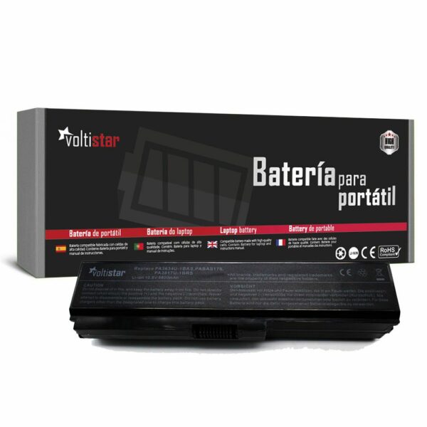 Bateria de Alta Capacidade para Portátil Toshiba Satellite L310, L510, L710 - PA3634U-1BAS