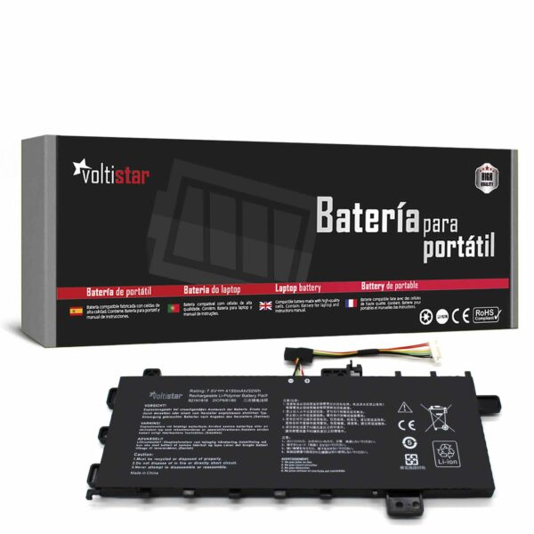 Bateria para Portátil Asus VivoBook F412 F512 X412 Series B21N1818 7.6V 32Wh
