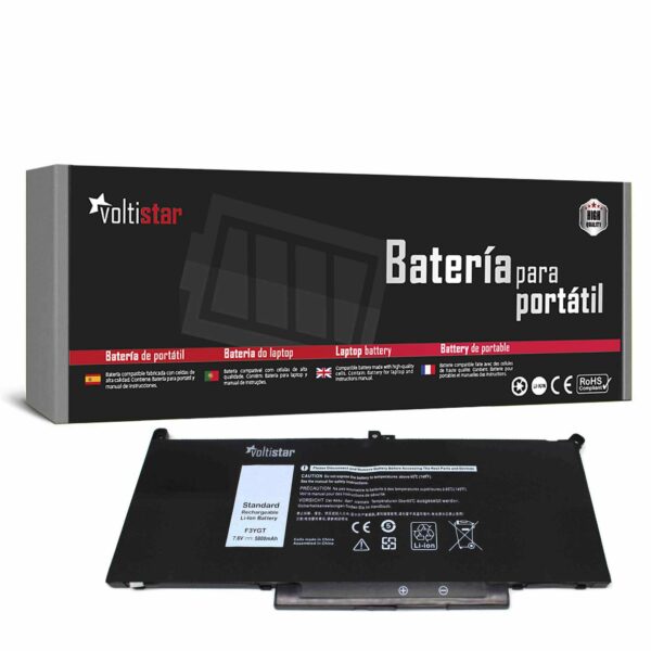 Bateria para Portátil Dell Latitude 7280 7290 7380 7390 7480 7490 Series - Compatível F3YGT 2X39G DM3WC MYJ96 DWX9J 7.6V 7200mAh