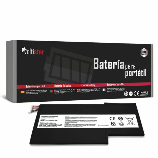 Bateria para Portátil MSI GF63, GF75, GS63VR, GS73 - BTY-M6K - 11.4V 4300mAh