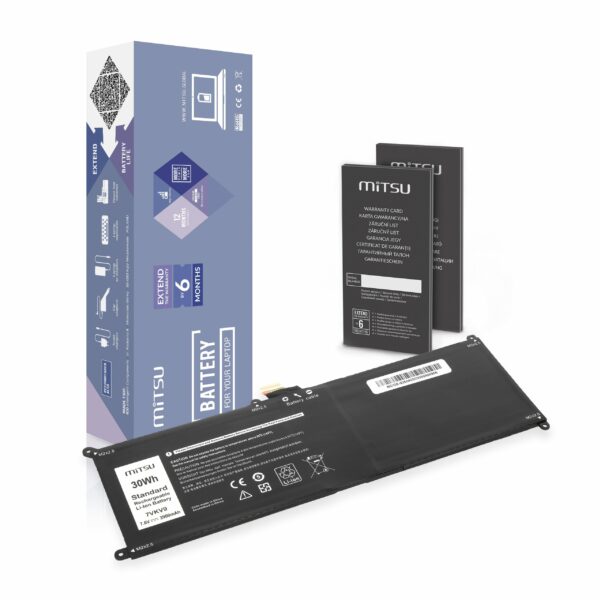 Bateria Mitsu para Dell Latitude 12 (7275), XPS 12 (9250)