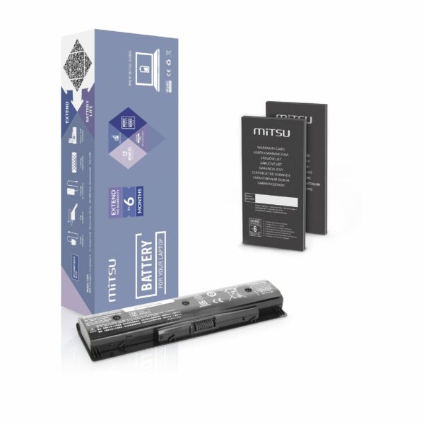 Bateria Mitsu de 10.8V (11.1V) 4400mAh para Portáteis HP Pavilion e Envy Series